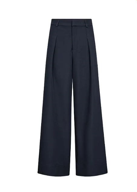 Co'Couture LunaCC Pleat Bukser, Navy